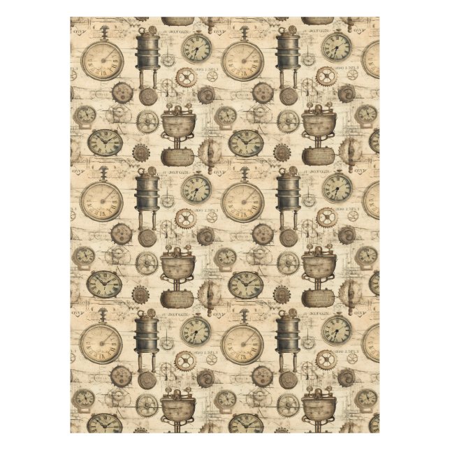 Nappe Grunge Rustic Steampunk Horloge (14) (Devant)