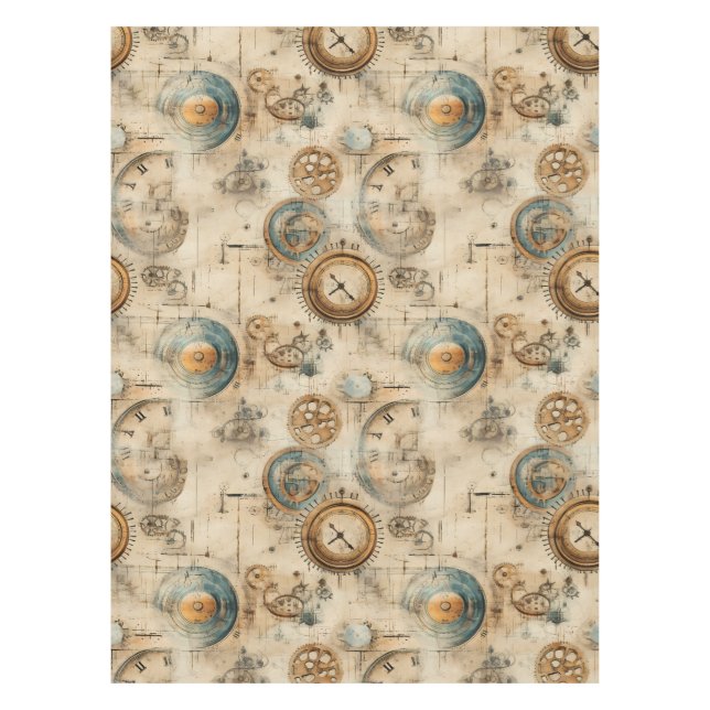 Nappe Grunge Rustic Steampunk Horloge (7) (Devant)