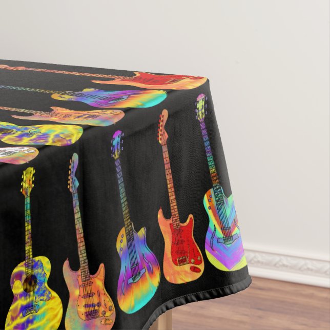 Nappe guitare motif musical coloré (In Situ)
