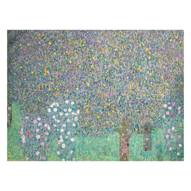 Nappe Gustav Klimt - Roseraies sous les Arbres (Devant (Horizontal))