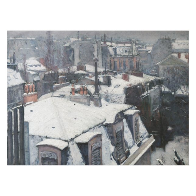 Nappe Gustave Caillebotte - Toits dans la neige (Devant (Horizontal))