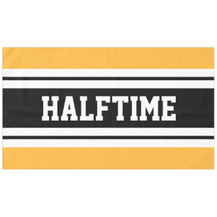 Nappe HALFTIME Sportatif Jaune clair Blanc rayures