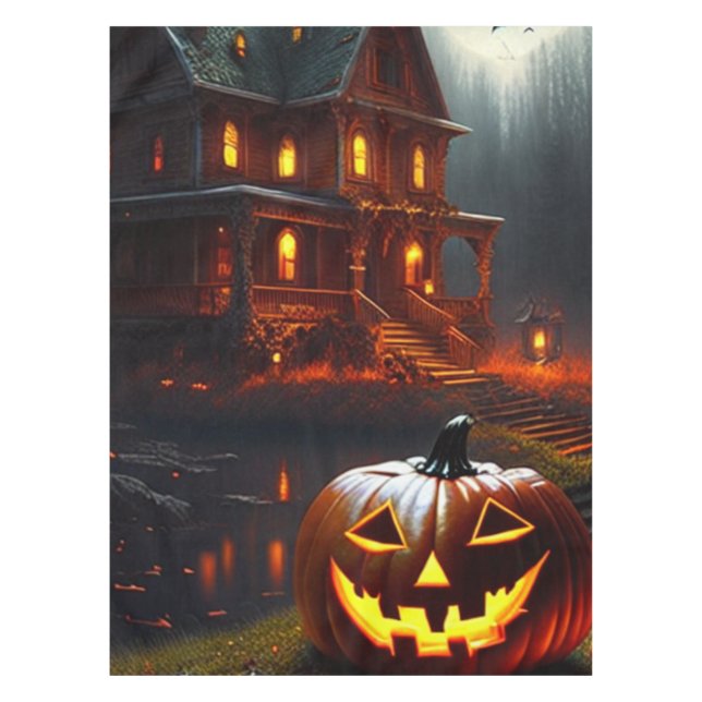 Nappe Halloween/Citrouille/Automne (Devant)