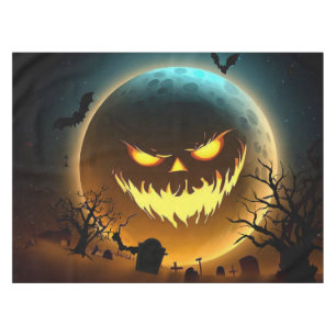 Nappe Halloween/citrouille/Lune/chute