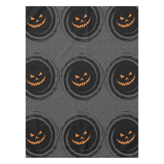 Nappe Halloween Jack rougeoyant O'Lantern dans un remous (Devant)