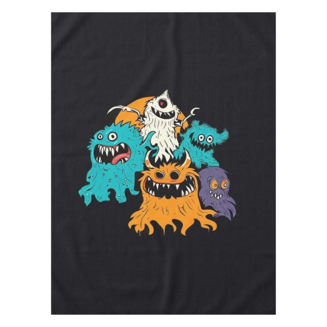 Nappe Halloween/Monster/octobre/automne (Devant)