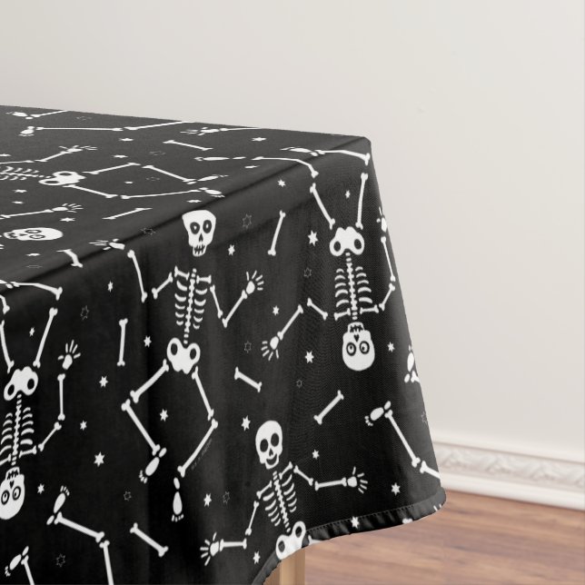 Nappe Halloween squelette Motif (In Situ)