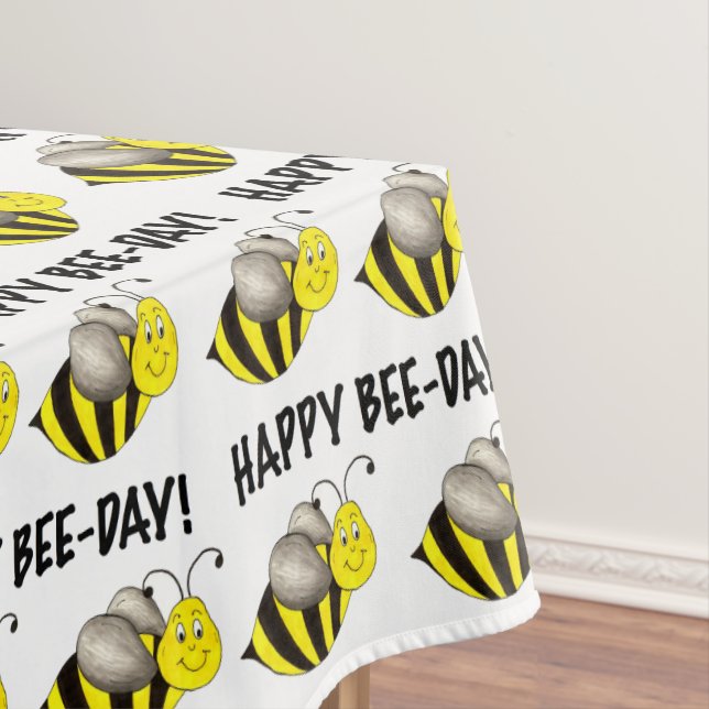 Nappe Happy Bee Day Anniversaire Anniversaire fête Bumbl (In Situ)
