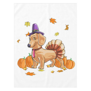 Nappe Happy Thanksgiving Dachshund Turkey Costume T Fun