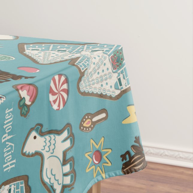 Nappe HARRY POTTER™ HOGWARTS™ Motif de cookies de Noël (In Situ)