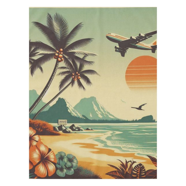 Nappe Hawaï vintage/tropical (Devant)