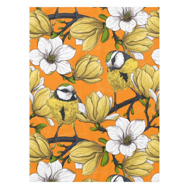 Nappe Heure du printemps en jaune (Devant)
