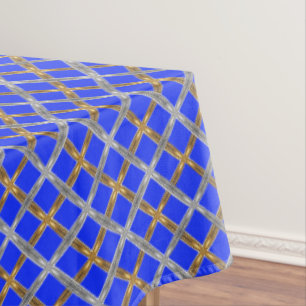 Nappe Heureux Hanoukka Gold, Silver et Blue Laced