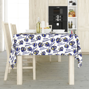 Nappe Heureux Hanoukka tournoyant Dreidel