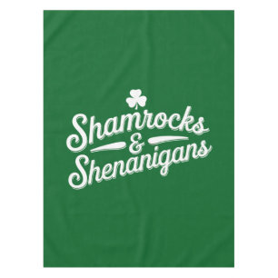 Nappe Heureux Jour de la Saint Patrick Lucky Shamrock&Sh