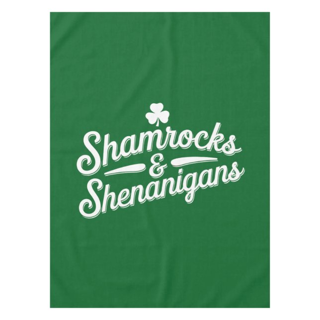 Nappe Heureux Jour de la Saint Patrick Lucky Shamrock&Sh (Devant)