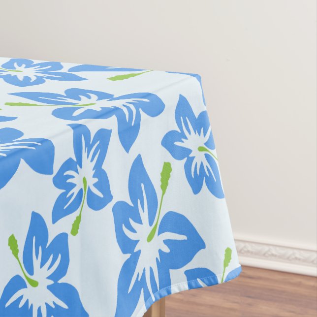 Nappe Hibiscus Bleu, Fleurs Bleues, Motif De Fleurs (In Situ)
