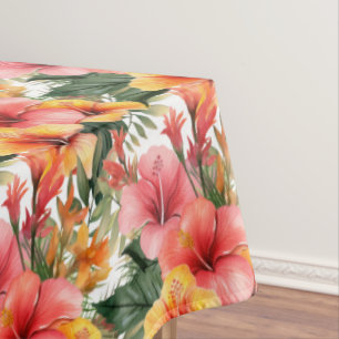 Nappe Hibiscus des fleurs tropicales
