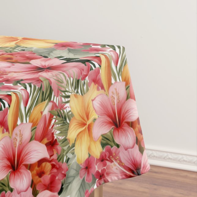 Nappe Hibiscus des fleurs tropicales (In Situ)