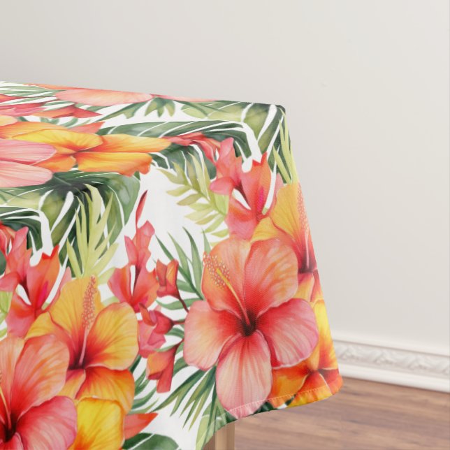 Nappe Hibiscus des fleurs tropicales (In Situ)