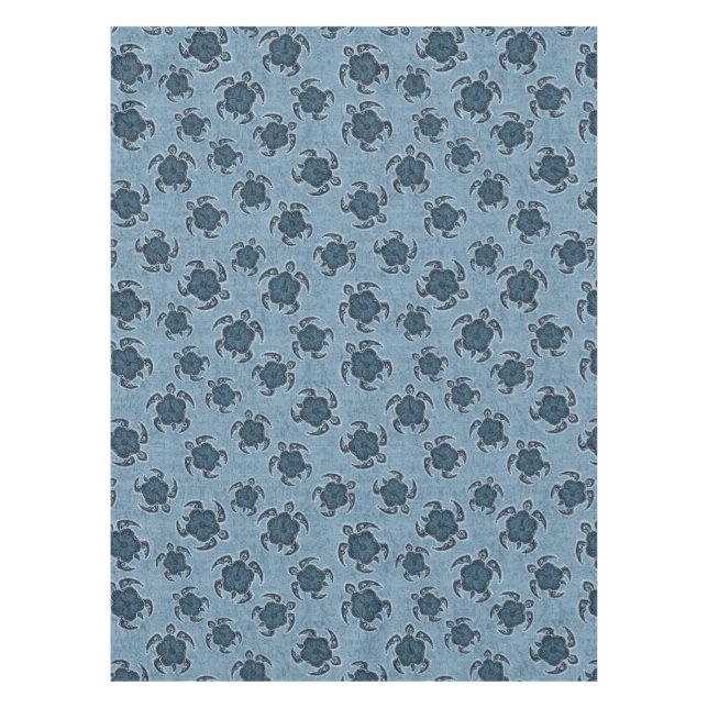 Nappe Hibiscus d'Uhane Honu Tortue hawaïenne Batik (Devant)