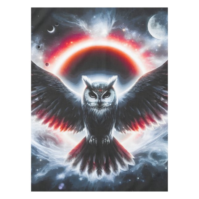 Nappe Hibou céleste cosmique mystique (Devant)