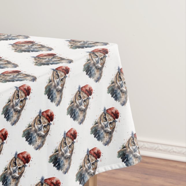 Nappe Hibou enchanté d'hiver (In Situ)