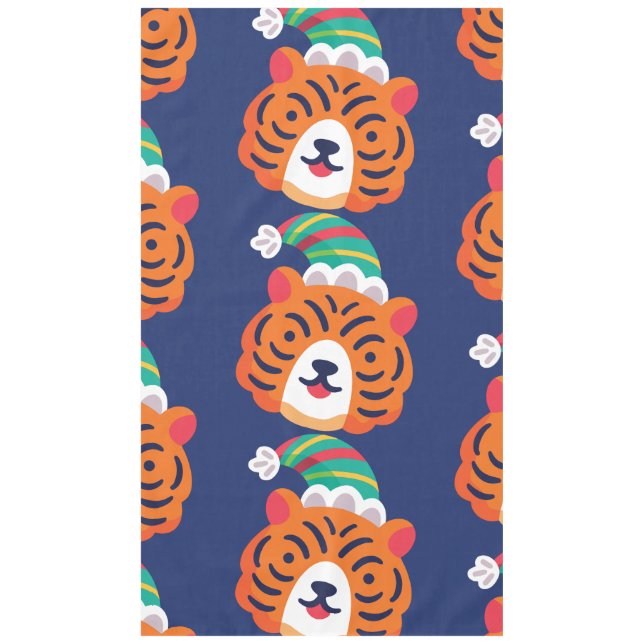 Nappe hideux tigre de noël santa claus (Devant)