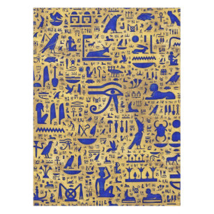 Nappe Hiéroglyphe égyptien Lapis Lazuli et Gold