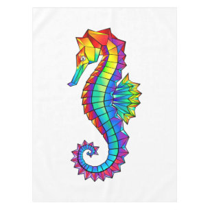 Nappe Hippocampe polygonal arc-en-ciel
