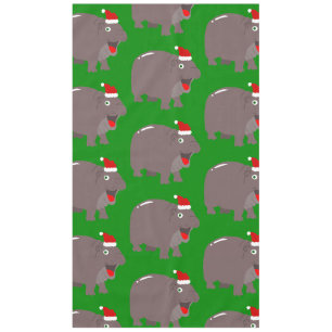 Nappe hippopotame de Noël de père Noël mignon
