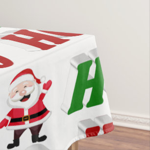 Nappe Ho Ho Ho Santa Claus Typographie de Noël