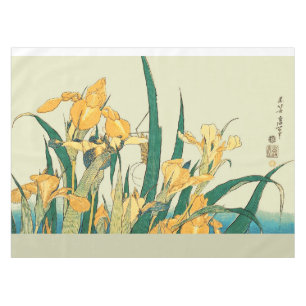 Nappe Hokusai grasshopper et iris Japon