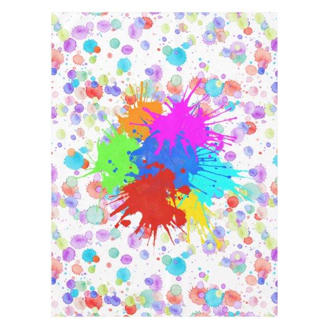 Nappe holiES - Splatter multicolore 1 + votre backgr. (Devant)