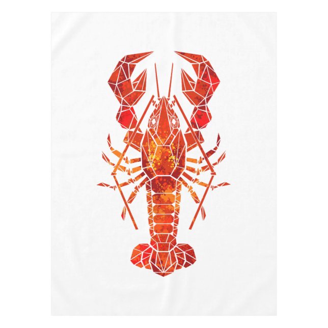 Nappe Homard polygonal rouge (Devant)