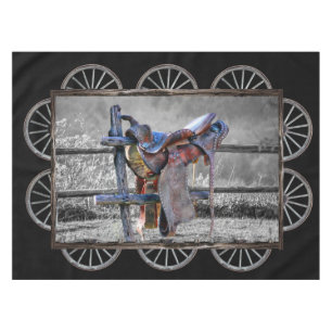 Nappe Horse Saddle Corral clôture Western Wagon Wheels