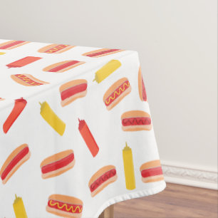 Nappe Hot Dog Fast Food Motif barbecue