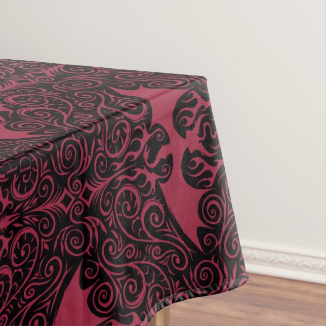 Nappe HOUSE OF THE DRAGON | Red Dragon Filigree Pattern (In Situ)