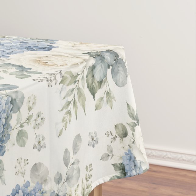 Nappe Hydrangea Bleu Poussiéreux Rose Blanche Crème Flor (In Situ)