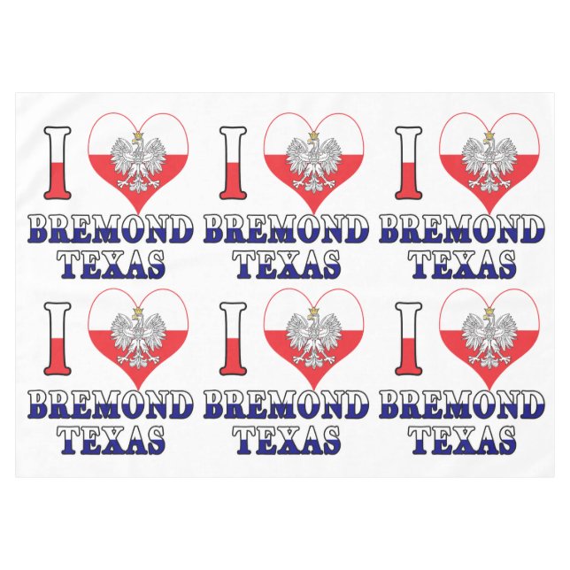 Nappe I Heart Love Bremond Texas (Devant (Horizontal))