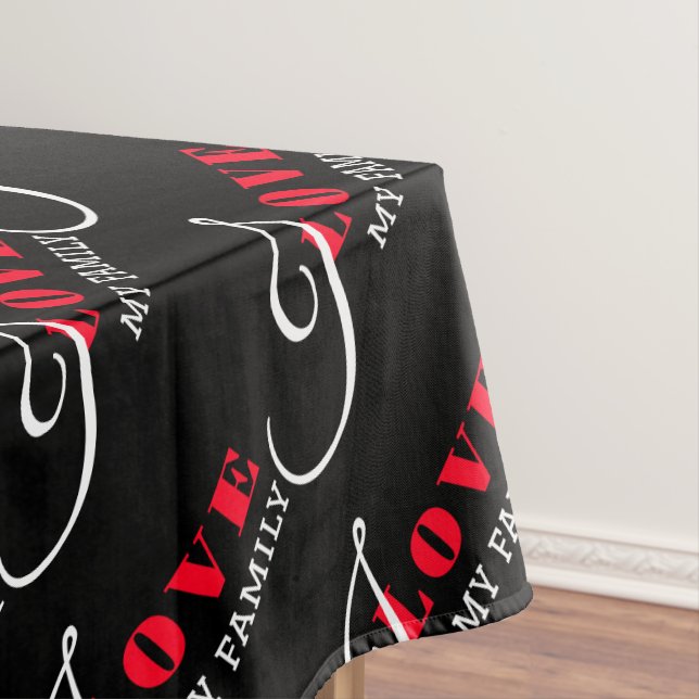 Nappe I love (ajouter votre texte) Cadeau Saint-Valentin (In Situ)