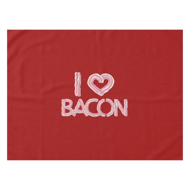 Nappe I Love Bacon (Devant (Horizontal))