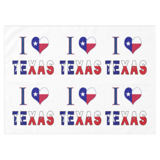 Nappe I Love Texas Flag