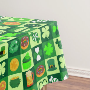Nappe Icônes de la Saint-Patrick Motif sans couture