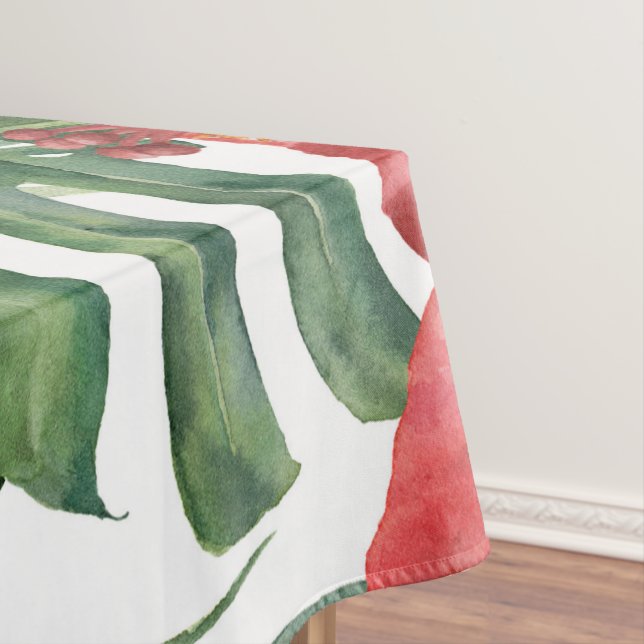 Nappe Île Paradise Tropical Floral Feuilles botaniques (In Situ)