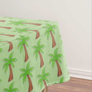 Nappe Île tropicale Palmier vert Palmier Palmier Imprime
