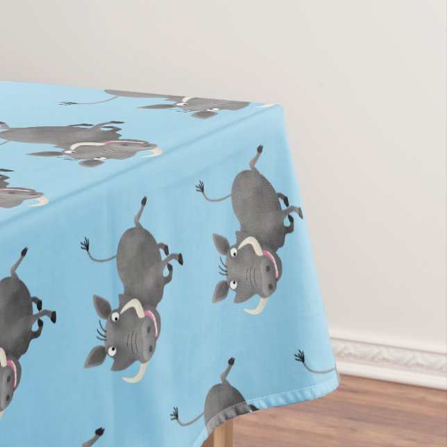 Nappe Illustration amusante d'un cochon de phacochère af (In Situ)