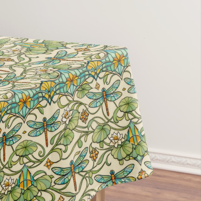Nappe Illustration botanique Art nouveau de la libellule (In Situ)