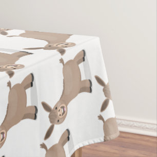Nappe Illustration d'âne miniature joyeux