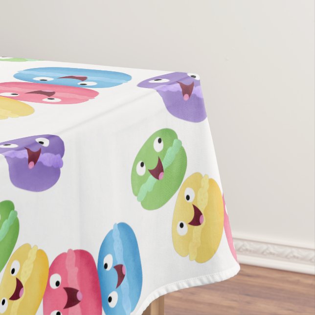 Nappe Illustration de caricature de macarons marrant mig (In Situ)
